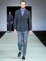 ダイナミックな幾何学モチーフをテーマに ジョルジオ アルマーニ　2012年春夏メンズコレクション｜写真15