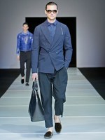 ダイナミックな幾何学モチーフをテーマに ジョルジオ アルマーニ　2012年春夏メンズコレクション｜写真18