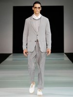 ダイナミックな幾何学モチーフをテーマに ジョルジオ アルマーニ　2012年春夏メンズコレクション｜写真26