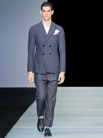 ダイナミックな幾何学モチーフをテーマに ジョルジオ アルマーニ　2012年春夏メンズコレクション｜写真38