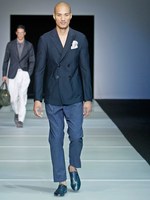 ダイナミックな幾何学モチーフをテーマに ジョルジオ アルマーニ　2012年春夏メンズコレクション｜写真39