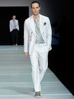 ダイナミックな幾何学モチーフをテーマに ジョルジオ アルマーニ　2012年春夏メンズコレクション｜写真43