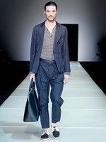 ダイナミックな幾何学モチーフをテーマに ジョルジオ アルマーニ　2012年春夏メンズコレクション｜写真51