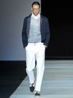 ダイナミックな幾何学モチーフをテーマに ジョルジオ アルマーニ　2012年春夏メンズコレクション｜写真58