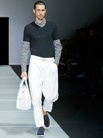 ダイナミックな幾何学モチーフをテーマに ジョルジオ アルマーニ　2012年春夏メンズコレクション｜写真62