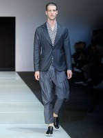 ダイナミックな幾何学モチーフをテーマに ジョルジオ アルマーニ　2012年春夏メンズコレクション｜写真64