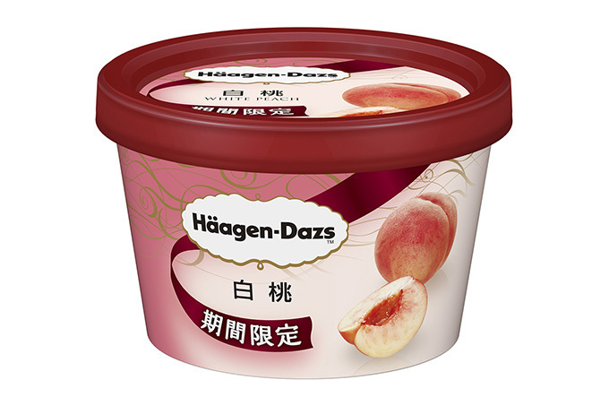 ハーゲンダッツの新作ミニカップ「白桃」限定発売 - 華やかな香りとみずみずしい味わい | 写真