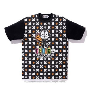 ア ベイシング エイプ×フィリックス ザ キャット、コラボTシャツや