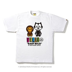 新品 BAPE フィリックス キャット コラボ TEE【特典あり】Tシャツ ネコ