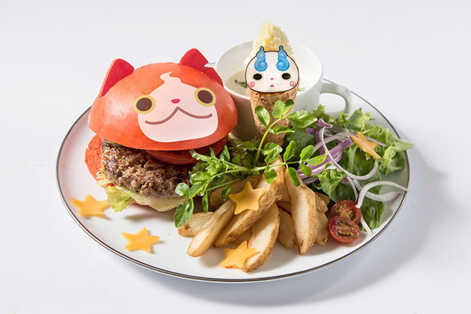 「妖怪ウォッチ ぷにぷに カフェ」福岡・東京に限定オープン、ジバニャンやコマさんのバーガーやパフェ | 写真