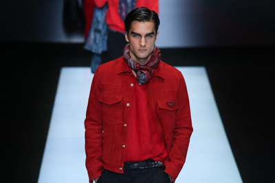 ライブ配信｜エンポリオ アルマーニ 17年春夏メンズコレクション - グラフィカルな指紋は、唯一無二のデザインに