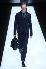 エンポリオ アルマーニ 17年春夏メンズコレクション - グラフィカルな指紋は、唯一無二のデザインに｜写真21