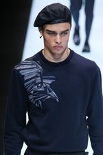 エンポリオ アルマーニ 17年春夏メンズコレクション - グラフィカルな指紋は、唯一無二のデザインに｜写真33