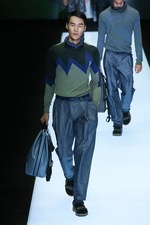 エンポリオ アルマーニ 17年春夏メンズコレクション - グラフィカルな指紋は、唯一無二のデザインに｜写真68