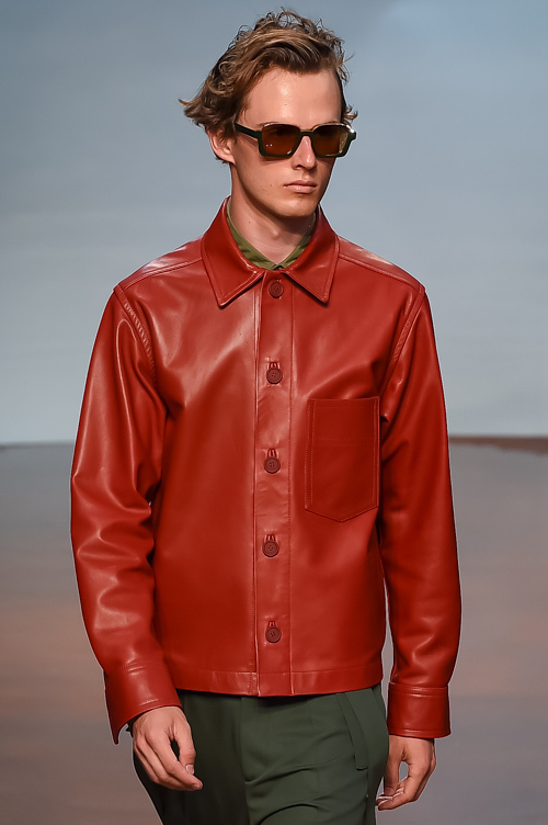 2017年　マルニ　バイカラーデザイン　シャツジャケット　ブルゾン　MARNI 2017年 マルニ バイカラーデザイン シャツジャケット ブルゾン