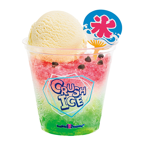 サーティワンの夏限定「クラッシュアイス」ザクザク氷×アイスクリーム | 写真