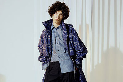カルヴェン carven シャツドッキングワンピース SS 春夏コレクション♡ CARVEN（カルヴェン）ワンピース 紺 サイズ:L レディース