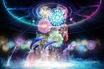「花火アクアリウム by NAKED」アクアパーク品川で開催、花火の映像と共にイルカのナイトショー｜写真1