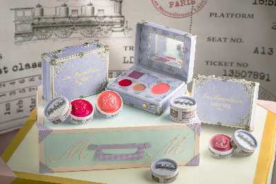 レ・メルヴェイユーズ ラデュレの秋の新作、テーマは"汽車での旅" - 限定トランク型パレットなど