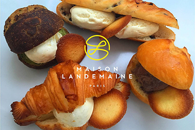 ブランチ｜パリ発「メゾン・ランドゥメンヌ」夏限定”サンドアイス”、パンやブリオッシュにアイスを挟んで