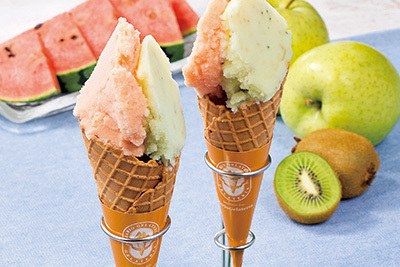三井アウトレットパーク｜ジェラート専門店・マリオジェラテリア、期間限定「青リンゴキウイチアシード」＆「スイカ」発売