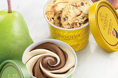 ゴディバ「ダークチョコレート 洋梨」＆「クレームブリュレ」