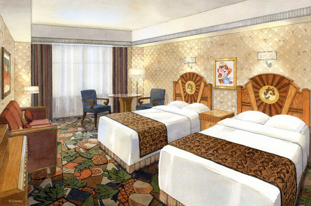 ディズニーアンバサダーホテルに「チップとデール」＆「スティッチ」の客室、17年2月より宿泊可能｜写真1