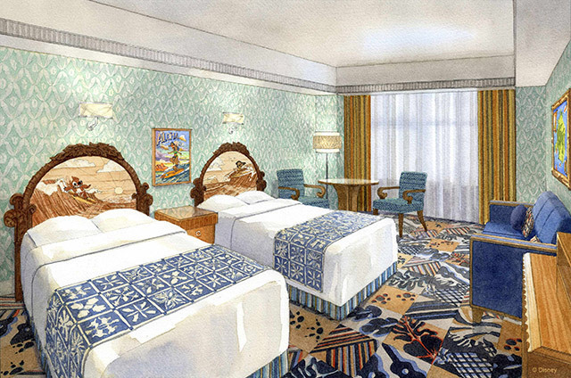 ディズニーアンバサダーホテルに「チップとデール」＆「スティッチ」の客室、17年2月より宿泊可能｜写真2