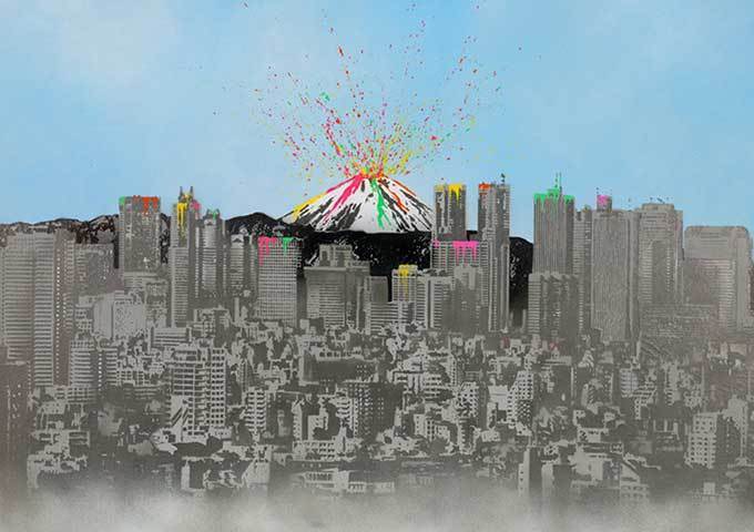 グラフィティアーティスト、ニック・ウォーカーの個展が渋谷で - モナリザ×シンプソンズの作品など｜写真7
