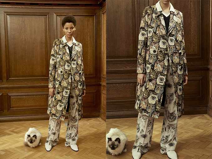 ステラ マッカートニー 16年秋コレクションの新作 ネコ アイテム コートやパンツに総柄キャット ファッションプレス