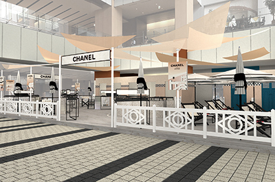 ヨガ｜シャネル、仏高級リゾート地をイメージした会場でメークアップイベント - 夕暮れ時にヨガ＆映画も