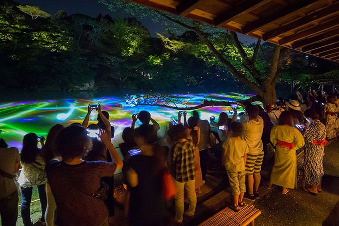 5,000個の竹灯篭が灯る「納涼 竹あかり」佐賀の日本庭園・御船山楽園で - チームラボも参加｜写真7