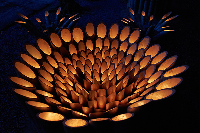 5,000個の竹灯篭が灯る「納涼 竹あかり」佐賀の日本庭園・御船山楽園で - チームラボも参加｜写真10