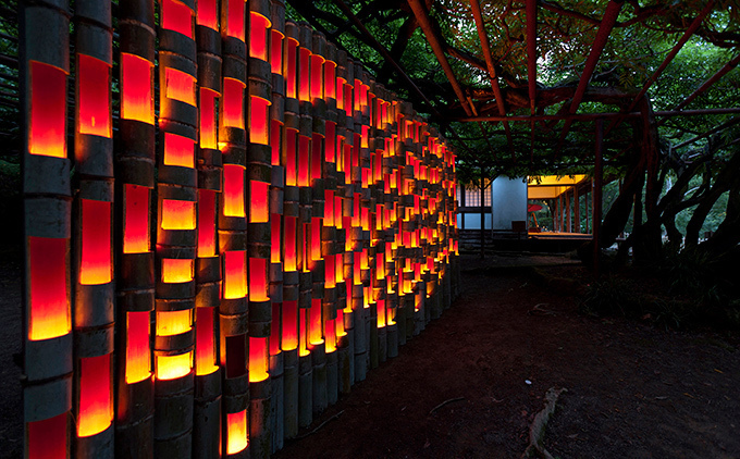 5,000個の竹灯篭が灯る「納涼 竹あかり」佐賀の日本庭園・御船山楽園で - チームラボも参加｜写真11