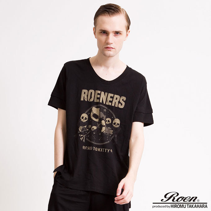ロエン×ハローキティコラボTシャツ発売、ロックバンドをイメージした