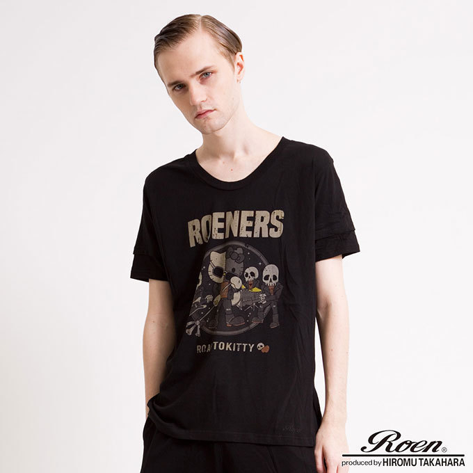 ロエン×ハローキティコラボTシャツ発売、ロックバンドをイメージした