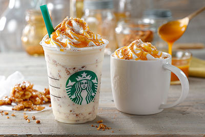 スターバックス「ゴールデン メイプル フラペチーノ with キャンディ ウォルナッツ」
