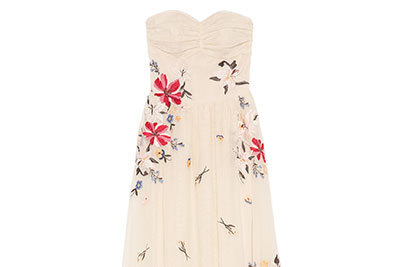 リリー ブラウン、5周年限定「ブルーミング リリー ドレス」ヴィンテージ風フラワー刺繍をたっぷりと