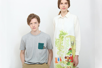 チェブラーシカとグラニフがコラボ - 原作挿絵を水彩で表現したTシャツやカーディガン