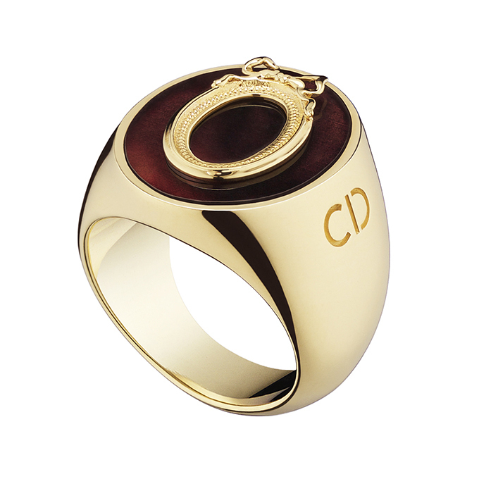 【ロゴがおしゃれ♪】Dior リング ディオール ロゴリング #53 レディース メンズ WG ダイヤ 21.7g
