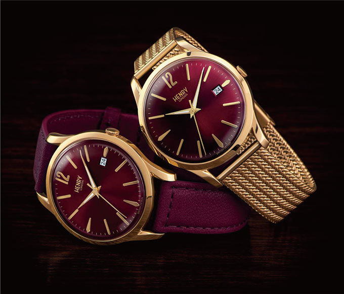  ヘンリーロンドン HENRY LONDON ボヘミアン コレクション BOHEMIAN COLLECTION ペアウォッチ クォーツ ステンレスケース（イエローゴールド） メンズ33mm レディース28mm ムーンフェイズ 3気圧防水 腕時計 正規品 1年保証 HL33-LM-0448 HL28-M-0452