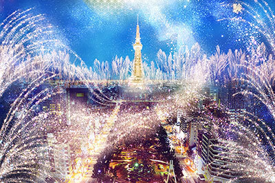 アクアリウム｜日本一早いお月見「TSUKIMI」名古屋テレビ塔で開催、ネイキッドによる金魚と紅葉コラボ演出も