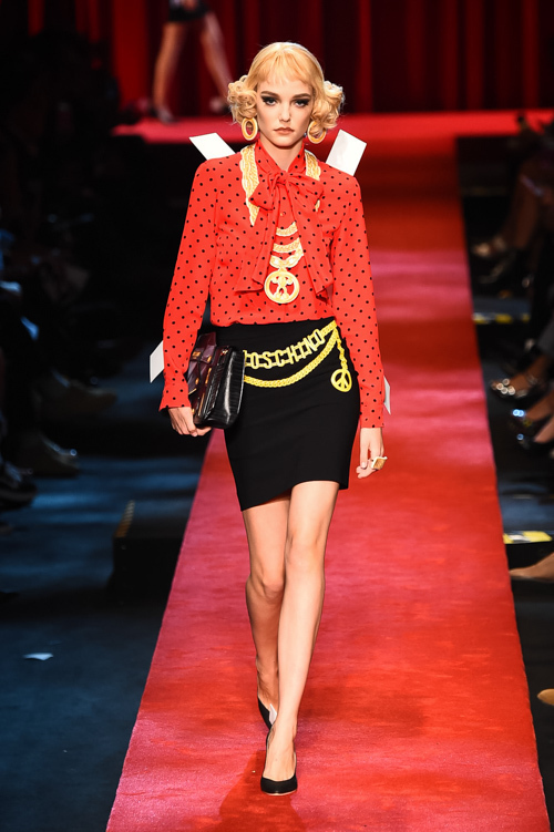 モスキーノ(MOSCHINO) 2017年春夏ウィメンズコレクション シルエット 標準保証 2017ss MOSCHINO teddy モスキーノ テディTシャツ Tシャツ/カットソー(半袖/袖なし)