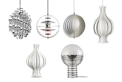 デンマーク発インテリア「ボーコンセプト」のランプ、満月のようなフォルム