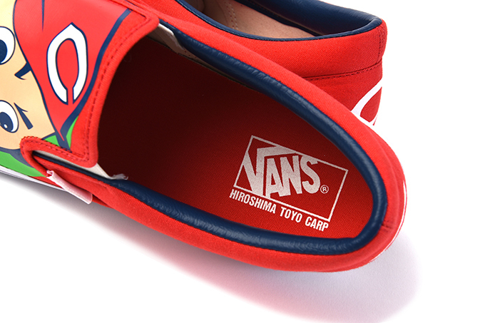 VANS×広島東洋カープの限定スリッポン - カープ坊やを描いた優勝