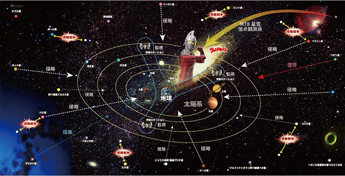 「TeNQ×ウルトラセブン企画展 ウルトラアイからみた宇宙」、ウルトラセブンの世界を宇宙空間で｜写真7