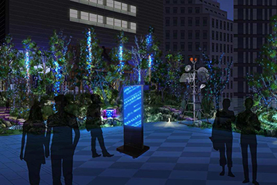 NBA｜世界初、流れ星と連動する体験型イルミネーションが日本橋で開催 - ふたご座流星群との連動企画も