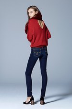 ✨美品✨MOUSSY Rebirth スキニーデニム 27 濃紺 美脚効果抜群 ジーンズの常識を覆す MOUSSY史上最高のスタイルアップジーンズ