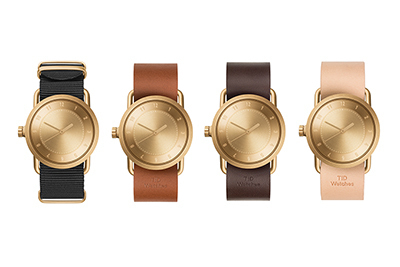 スウェーデン発時計「ティッド ウォッチズ」マットなゴールドフェイスが新登場