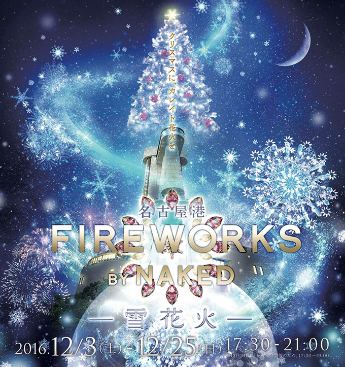 イルミネーション×名古屋港花火、ネイキッド演出のクリスマスイベント - 自分で打ち上げる真冬の花火 | 写真